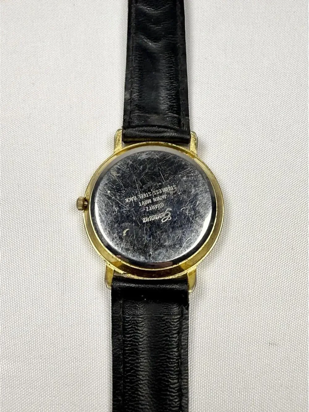 Geneva Women’s Gold And Black Watch